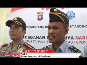 MOU Perangi Narkoba di Rutan Klas IIA Pontianak