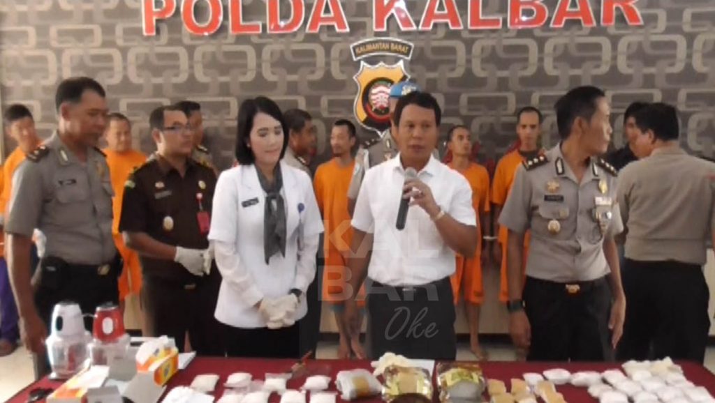 Polda Kalbar Musnahkan 5.7 Kg Sabu Dan 1993 Butir Ekstasi