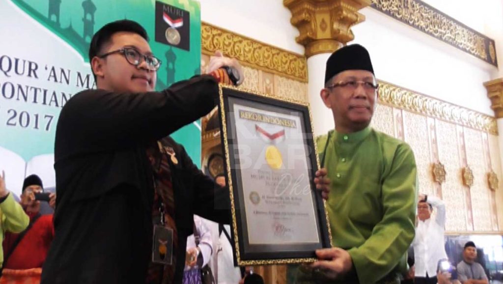 Pontianak Pecahkan Rekor Muri Peserta Khataman Al-Qur’an Terbanyak