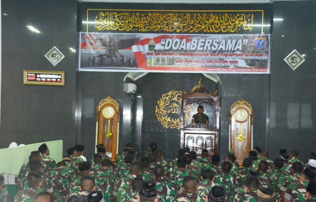 Kodam XII/Tpr Gelar Do’a Serentak Peringati Kesaktian Pancasila
