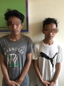 Dua Maling Semen Dibekuk Berkat Rekaman CCTV