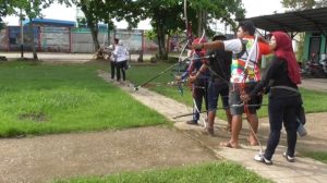 Latihan Pagi Sore, Tim Panahan Kubu Raya Siap 100 Persen