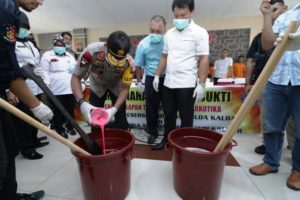 4,1 Kilo Sabu dan 2.157 Butir Pil Ekstasi Dimusnahkan