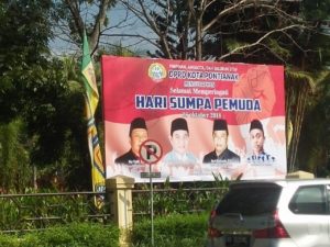 Baliho Hari Sumpah Pemuda DPRD Pontianak Sudah Dicopot