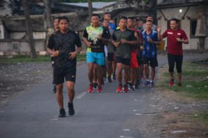 Latihan Rutin Petarung Tanjungpura di Piala Kasad