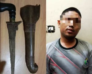 Pelaku Penganiyaan di Jalan Tani Ditangkap Bawa Cudik
