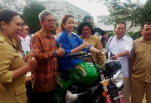 Bantuan 30 Unit Sepeda Motor Pengangkut Sampah Disalurkan