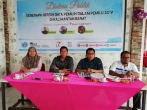JaDI Kalbar Gelar Diskusi Seberapa Bersih Data Pemilih di Pemilu 2019