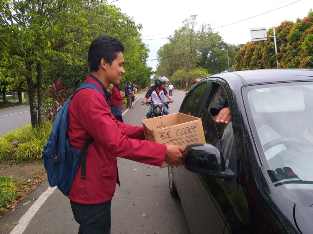 Aksi Solidaritas Mahasiswa UMP Untuk Tsunami Selat Sunda