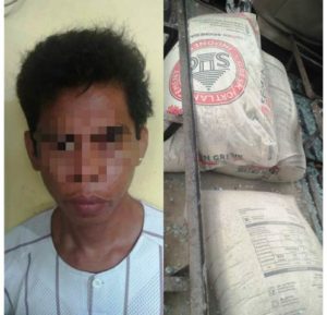 Sebulan Buron, Pencuri Semen di Tabrani Ahmad Tertangkap