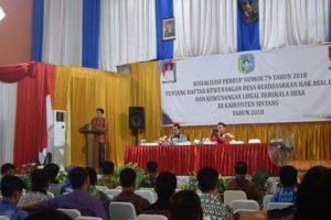 Sosialisasi Perbup Sintang Terkait Kewenangan Desa