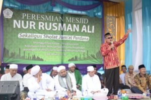 Rusman Ali Ajak Warga Makmurkan Masjid Nur Rusman Ali