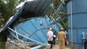 IPA PDAM Mempawah Ambruk, Layanan Air Bersih Terganggu