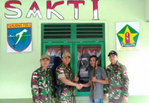 Dua Senjata Api Laras Panjang Diserahkan Warga Sungai Dangin