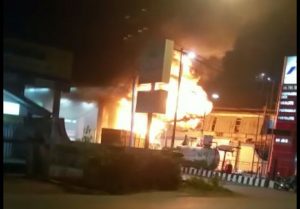 Kebakaran di SPBU Imam Bonjol