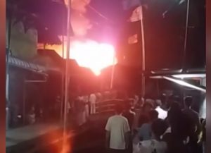 Kebakaran Dekat Masjid Jami Keraton Kadriyah Pontianak