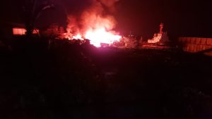 Mess PT. Rimba Ramin Hangus Terbakar