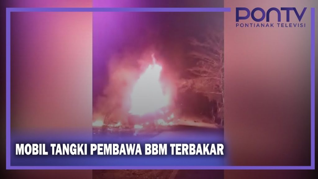 Mobil Tangki Pembawa BBM Terbakar