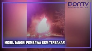 Mobil Tangki Pembawa BBM Terbakar