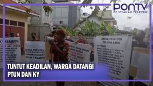 Tuntut Keadilan, Warga Datangi PTUN dan KY