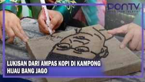 Lukisan dari Ampas Kopi di Kampong Hijau Bang Jago