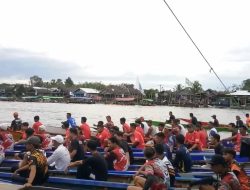 116 Tim Dayung Ikut Lomba Sampan Bidar Piala Sinaran se-Kabupaten Sambas