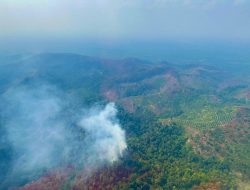 Kapolri Tinjau Titik Api Karhutla di Riau dari Udara, Tegaskan Respons Cepat dan Pencegahan
