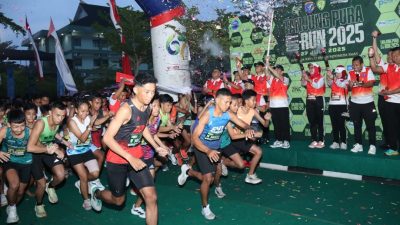 Ribuan Pelari Meriahkan Tanjungpura City Run 2025, Gubernur Norsan Pimpin Semangat Kebersamaan