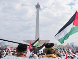 Menlu Sugiono Tegaskan Komitmen Indonesia Bela Palestina di Aksi Akbar Monas