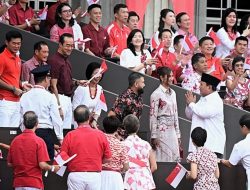 Meriah! Presiden Prabowo Disambut Hangat di Parade Hari Nasional Singapura 2025