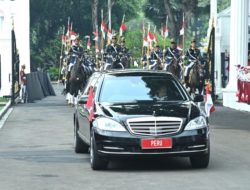 Presiden Prabowo Sambut Hangat Presiden Peru Dina Boluarte di Istana Merdeka