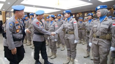Polri Kirim 140 Personel Satgas FPU 7 MINUSCA untuk Misi Perdamaian PBB di Afrika Tengah