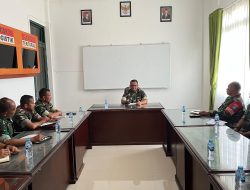 Dandim 1210/Landak Pimpin Rapat Evaluasi, Perkuat Kinerja Program Kerja di Lapangan
