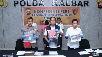 Bom Molotov dan Sajam Disita, Polda Kalbar Tangkap Empat Penyusup Aksi Massa