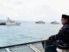 Presiden Prabowo Saksikan Kemegahan Demo Laut TNI AL di Teluk Jakarta