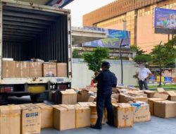 Bea Cukai Gagalkan Penyelundupan 1,6 Juta Batang Rokok Ilegal di Gerbang Tol Kendal