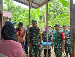Tim Wasev PJO TNI Tinjau Proyek RTLH TMMD Kodim 1207/Pontianak di Kubu Raya
