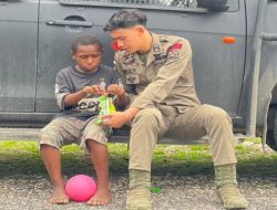 Keharmonisan Bersama Anak-Anak Oksibil, Pererat Hubungan Satgas Damai Cartenz dan Warga Papua