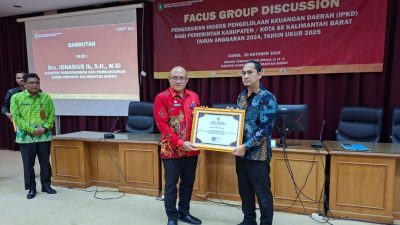 Tata Kelola Keuangan Kredibel: Pontianak Raih Skor IPKD Tertinggi se-Kalbar Kategori Kota Berfiskal Tinggi