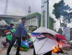 Dibakar! 3.560 Layangan Ilegal Dimusnahkan Pemkot Pontianak, Komitmen Bebas Korban