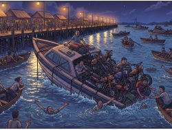 Speedboat Tenggelam di Sungai Kapuas Kubu Raya: 8 Motor Hilang, Semua Penumpang Selamat