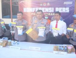 Polisi Gagalkan Peredaran 3 Kg Sabu Lintas Kalimantan Senilai Rp4,5 Miliar, Satu Pelaku Buron