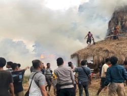 28 Rumah Adat di Kampung Waruwora Sumba Barat Terbakar, 139 Jiwa Kehilangan Tempat Tinggal