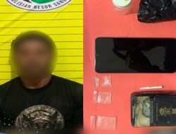 Polres Sanggau Amankan Pengedar Sabu di Bekas Gedung Sekolah, Berhasil Sita Barang Bukti