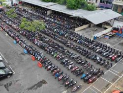Polisi Gelar “Bazar Ranmor”, 800 Motor Curian Dikembalikan ke Pemilik