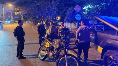 Patroli Skala Besar Polisi di Pontianak, Antisipasi Balap Liar Malam Minggu