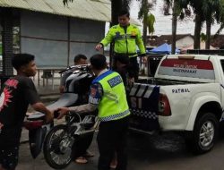 Polisi Tertibkan Knalpot Brong dan Motor Tanpa Pelat Nomor Biasa Digunakan Balap Liar