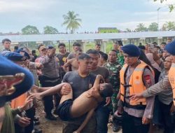 Gegana Evakuasi Remaja Tenggelam di Danau Dendam