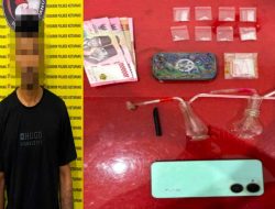 Pesta Sabu di Kafe Pelang Kandas! Polres Ketapang Ringkus Pemuda AH Beserta 8 Paket Kristal Haram