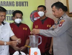 Polresta Pontianak Musnahkan Sabu dan Ekstasi Barang Bukti Kasus Narkoba